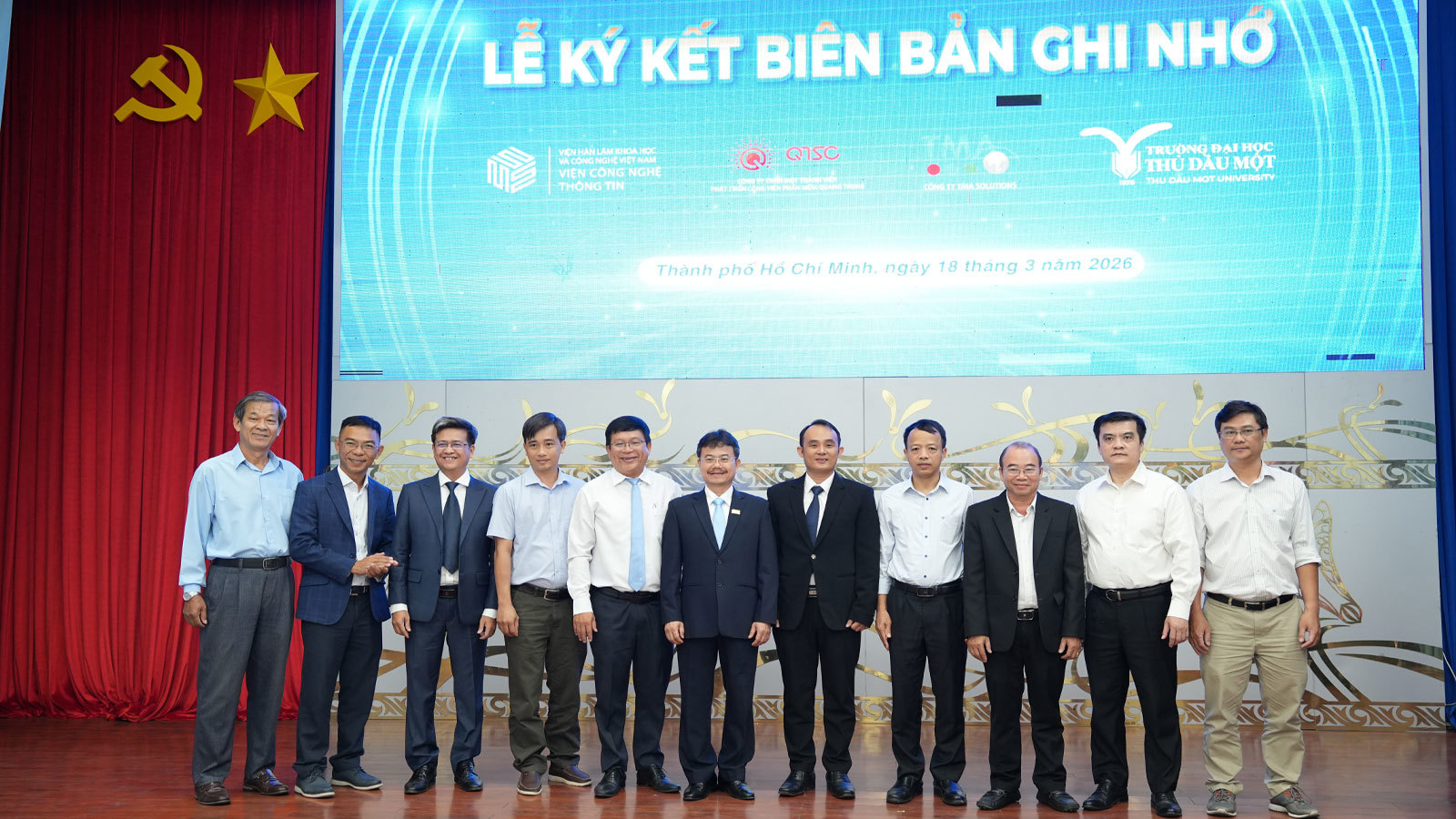 TDMU VÀ VIỆN CÔNG NGHỆ SỐ THÚC ĐẨY HỢP TÁC ĐÀO TẠO, NGHIÊN CỨU VÀ PHÁT TRIỂN CÔNG NGHỆ CÙNG CÁC ĐỐI TÁC CHIẾN LƯỢC